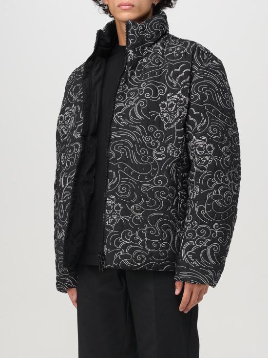 KENZO Black Down Puffer Jacket FE65OU1439 NN99