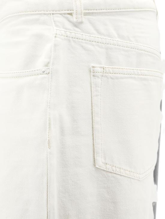 AMI White Cream Denim Jeans for Men