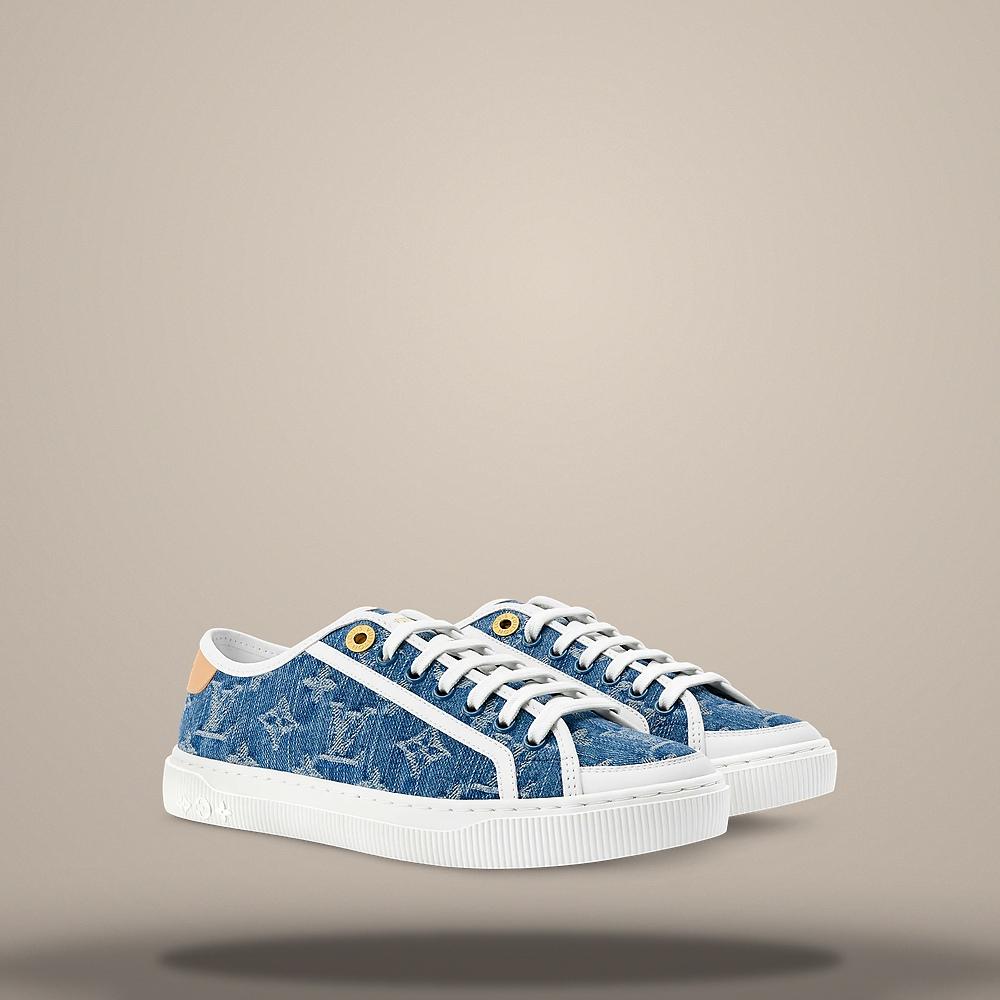 Louis Vuitton LV Lagoon Blue Men's Low Top Sneakers 1AGYG2