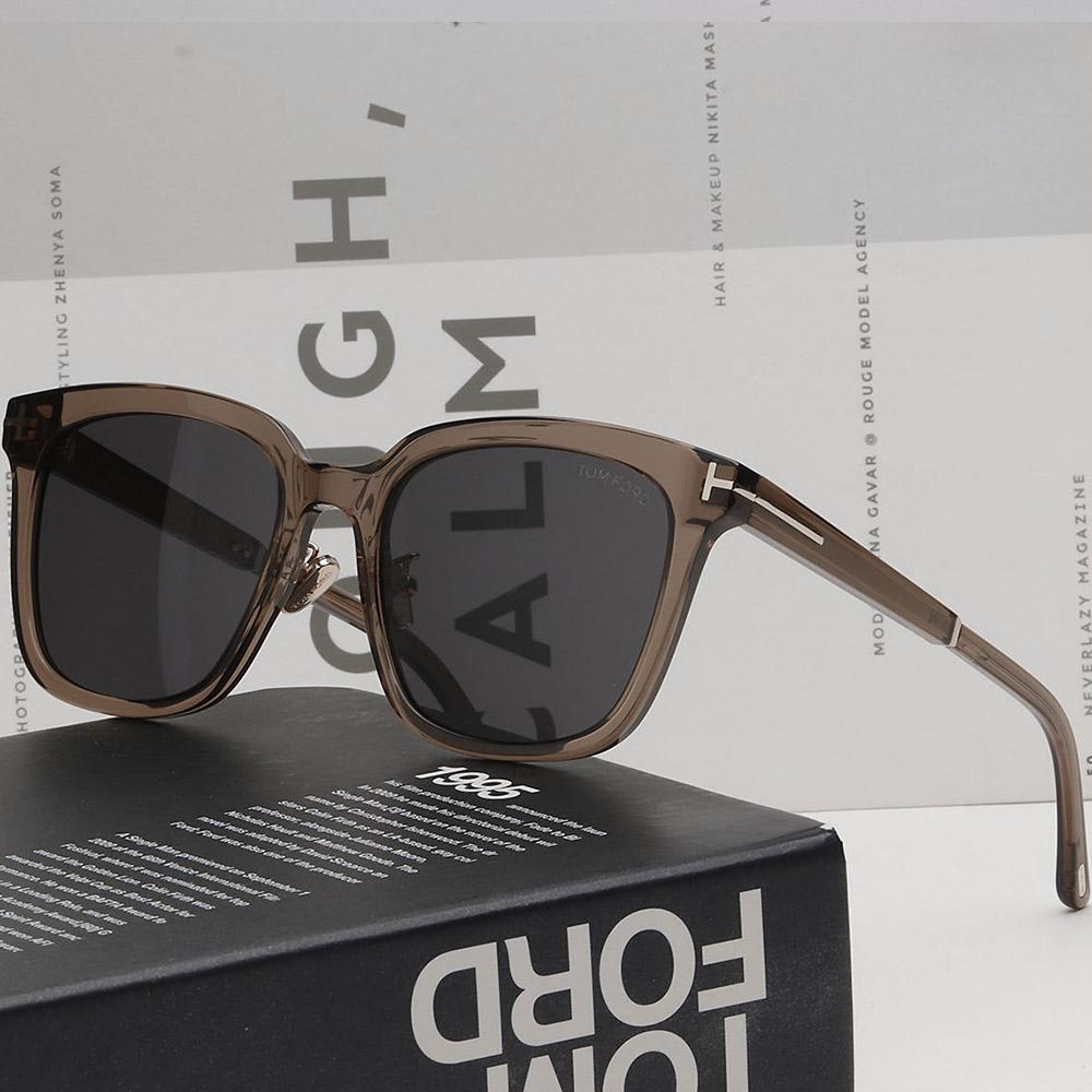 TOM FORD Unisex Asian Fit Transparent Acetate Sunglasses TF1245 K 45A