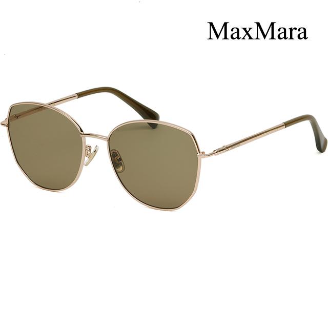 Max Mara Polygon Metal Sunglasses Asian Fit Unisex MM0114K 32E
