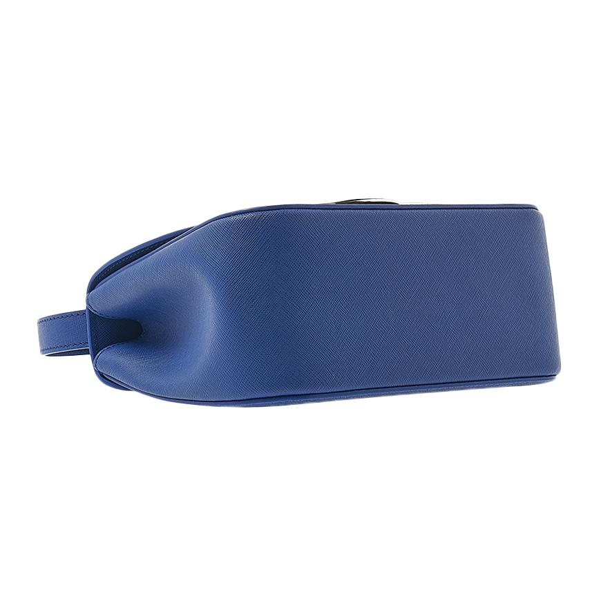 Vivienne Westwood Saffiano Linda Crossbody Bag Navy Leather