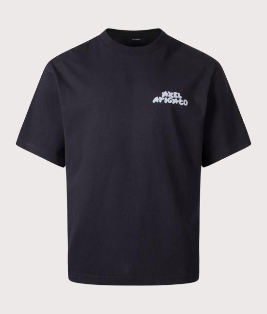 AXEL ARIGATO Black Short Sleeve T-Shirt for Men A3870002 BLACK DOM