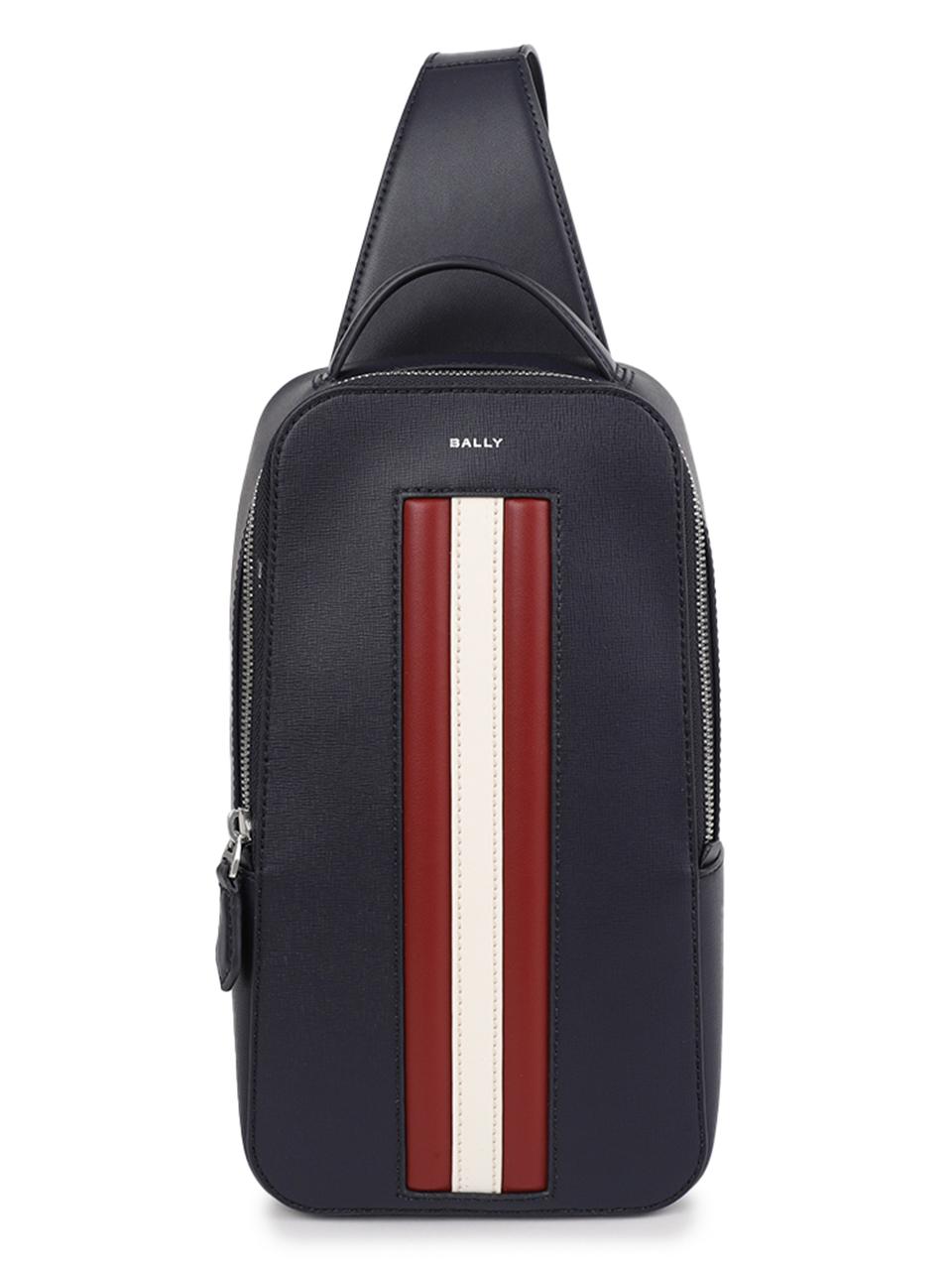 BALLY Mythos Leather Sling Bag Crossbody Black MAS02D EC001