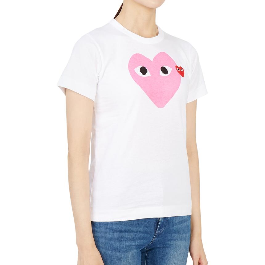 Comme des Garcons Red Heart Patch Short Sleeve T-Shirt Unisex AZ T105 051 4