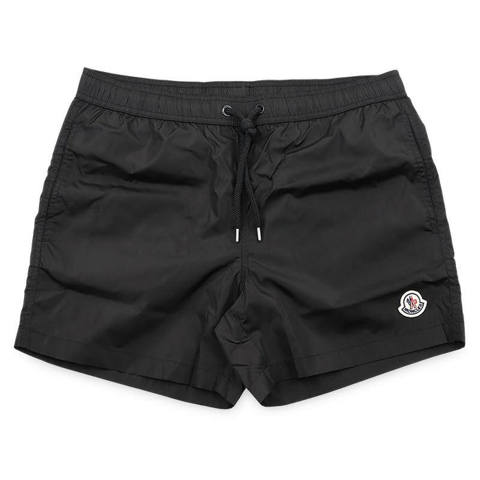 Moncler Logo Patch Swim Shorts Black Men’s