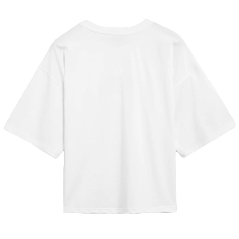 DIESEL Logo Crop T-Shirt White Women’s Cotton