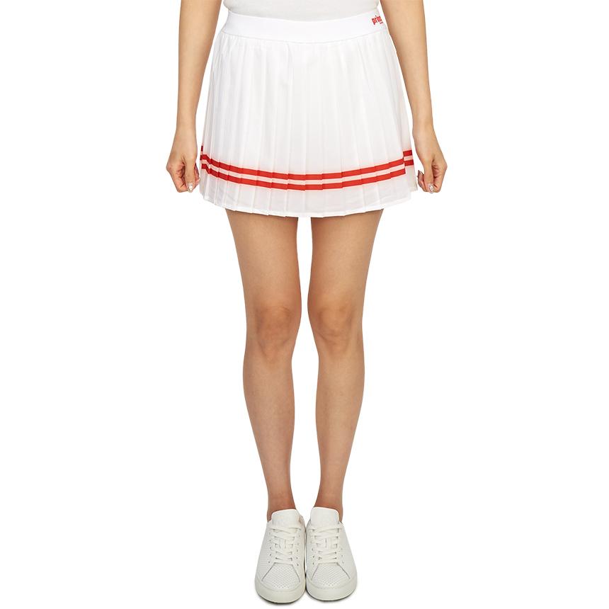 SPORTY&RICH Women’s White Pleated Mini Skirt