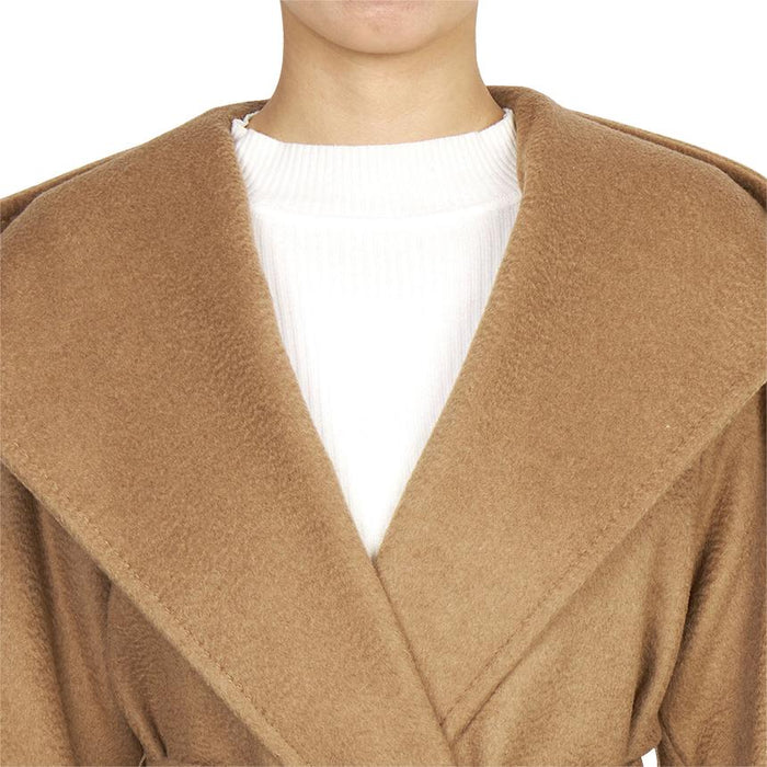 Max Mara Rialto Hooded Coat Women’s Wool Blend Beige Coat