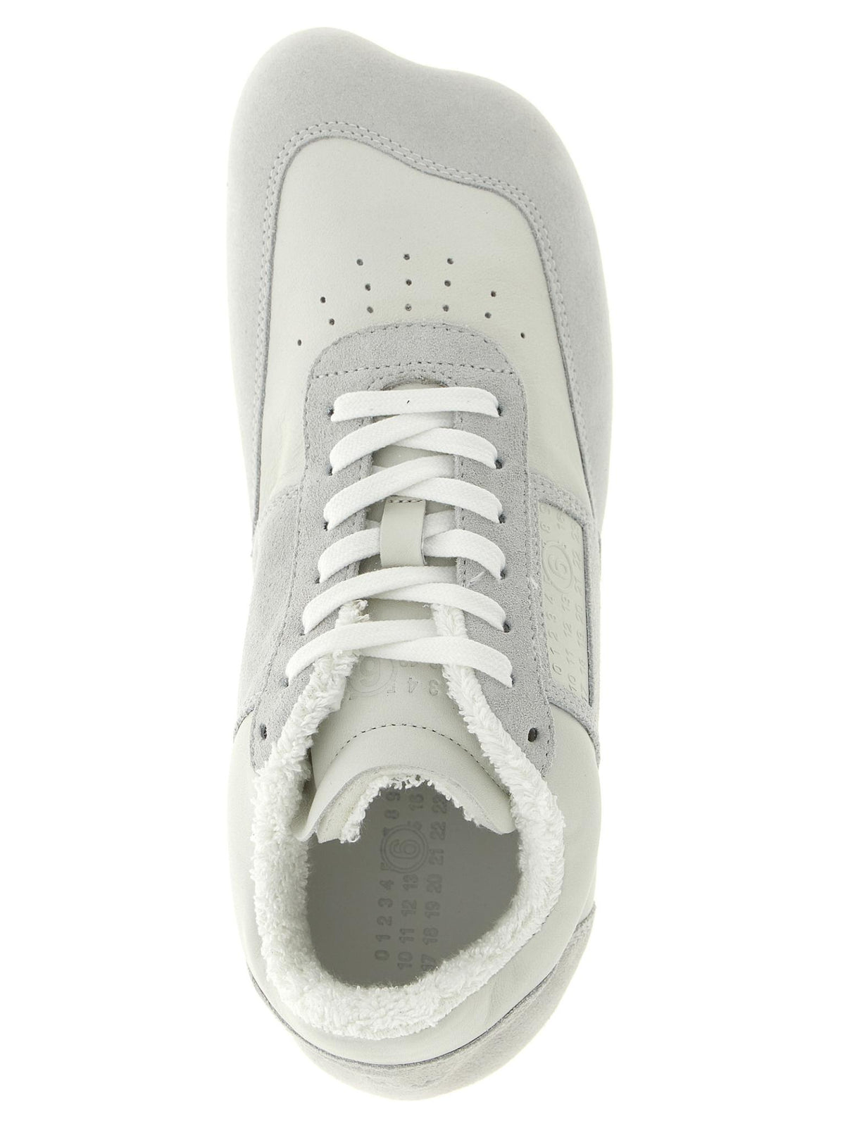Maison Margiela White Leather Low-Top Sneakers