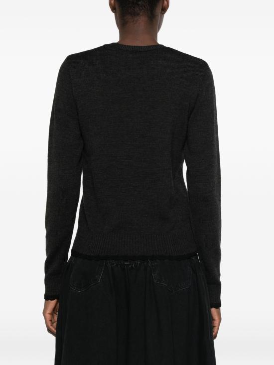 GANNI Phantom Round Neck Knit Sweater