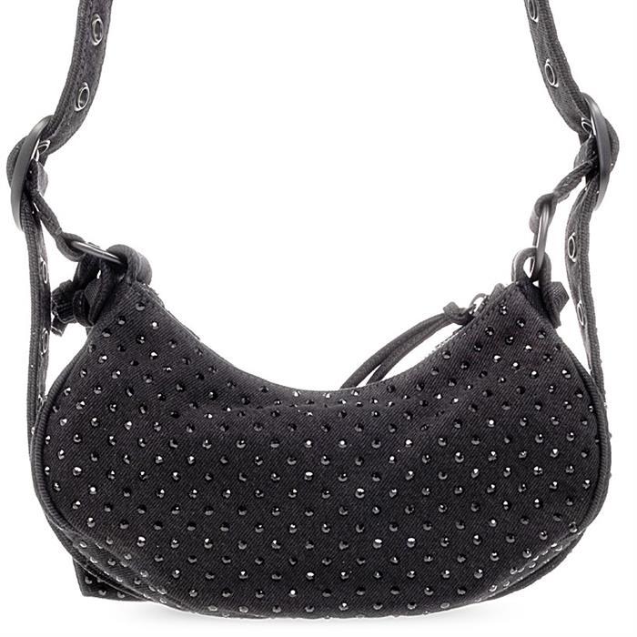 BALENCIAGA Le Cagole XS Shoulder Bag Black Leather