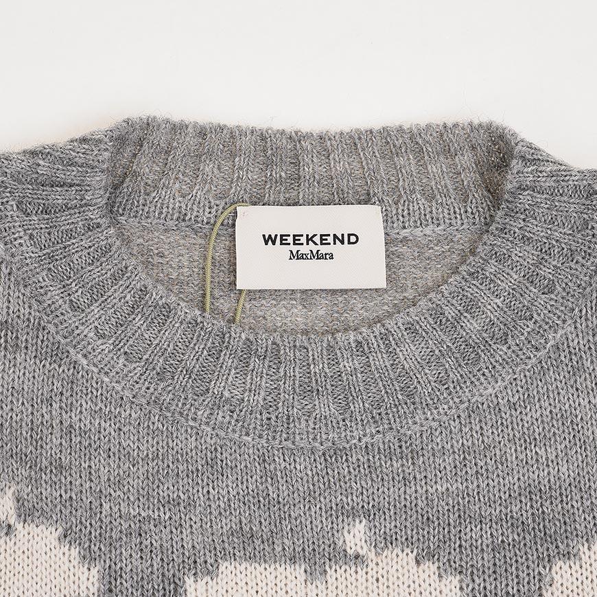 Max Mara Alpaca Wool Round Neck Knit Sweater for Women