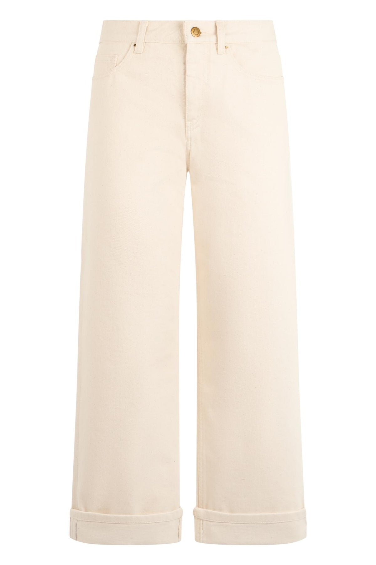 Moncler Beige Cropped Trousers for Women