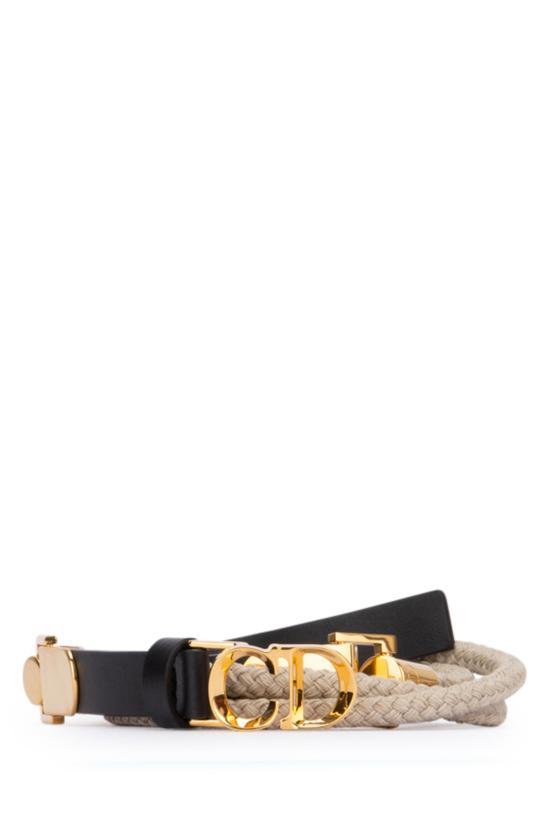 DIOR Leather Belt B0575UBQY911 BLACK DOM