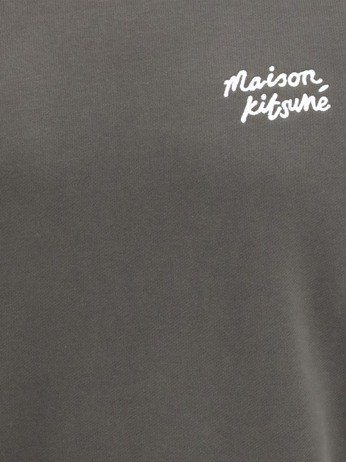 Maison Kitsune Navy Cotton Crewneck Sweatshirt Men’s