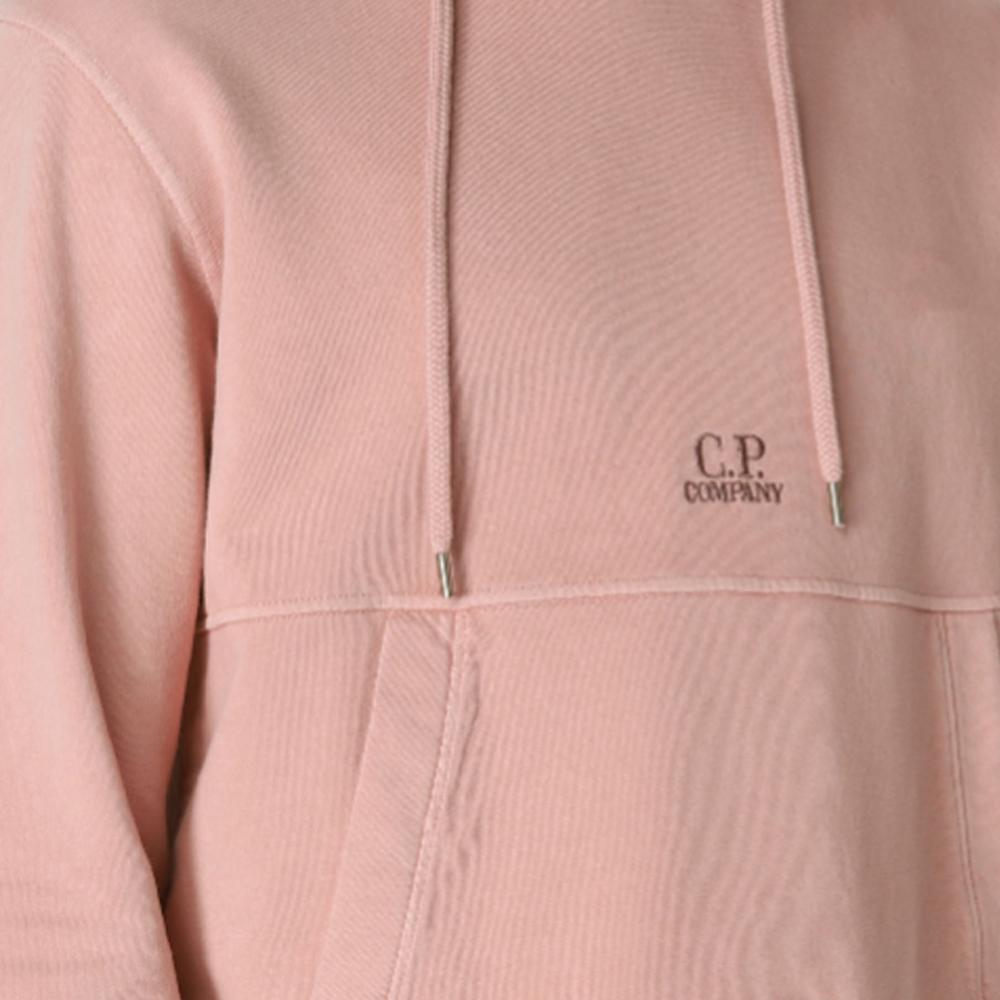 CP Company Logo Hoodie Indie Pink Men's Hooded Sweatshirt