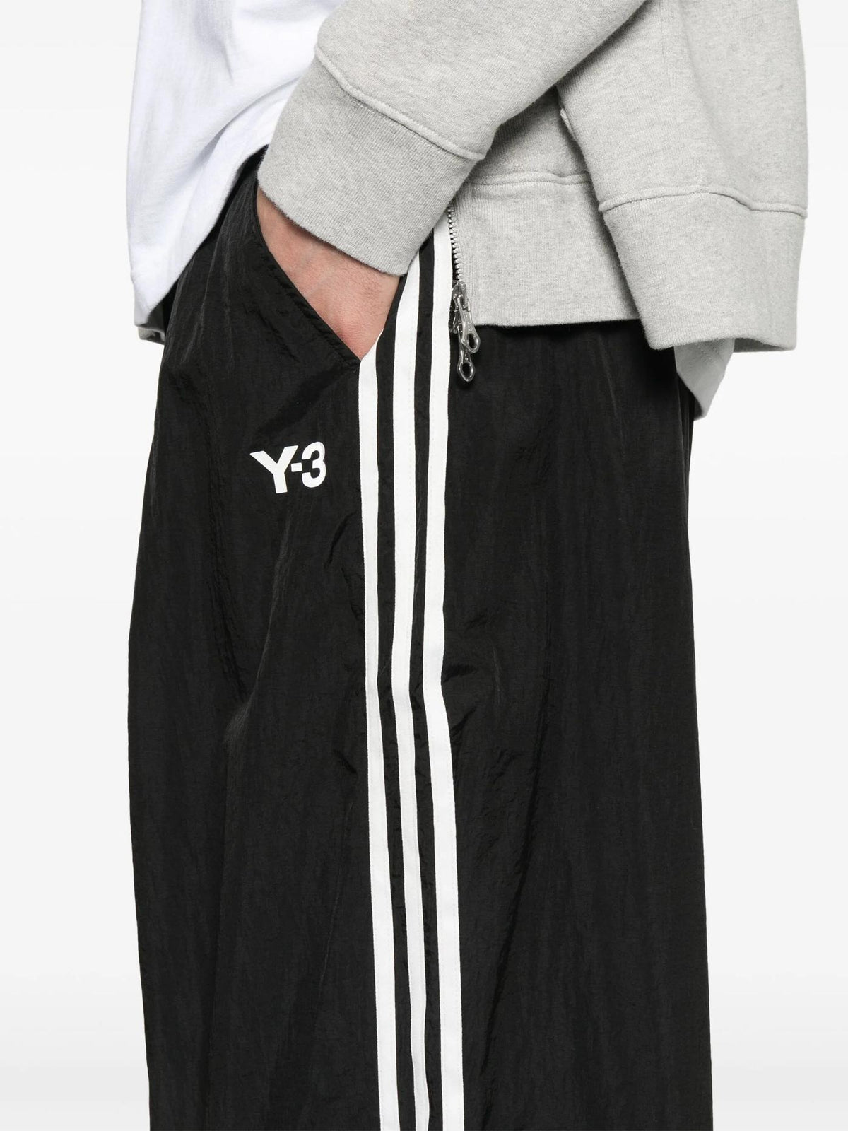 Y-3 Women’s 3-Stripes Nylon Jogger Pants Black JD5997