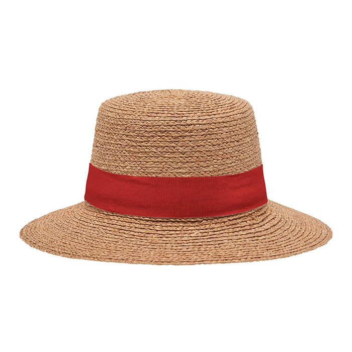 HELEN KAMINSKI Gracy Nouga Tropical Boater Hat Women’s Bucket Hat HAT51547 NUTR