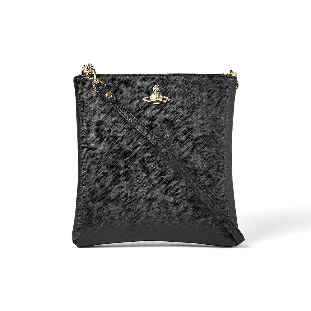 Vivienne Westwood Squire Saffiano Square Chain Crossbody Ba 48030009U S0021 N402