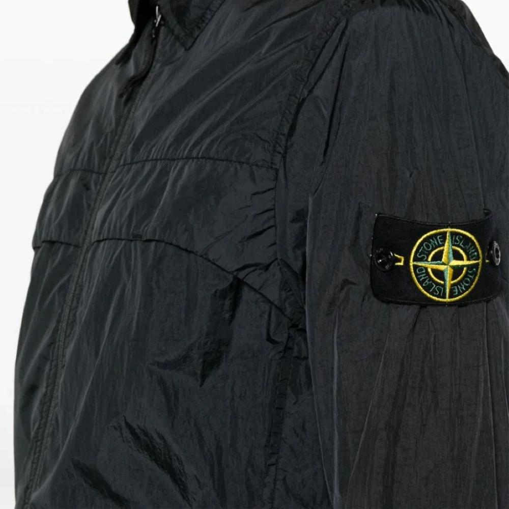 STONE ISLAND Garment-Dyed Crinkle Reps R-Nylon Overshirt Jacket