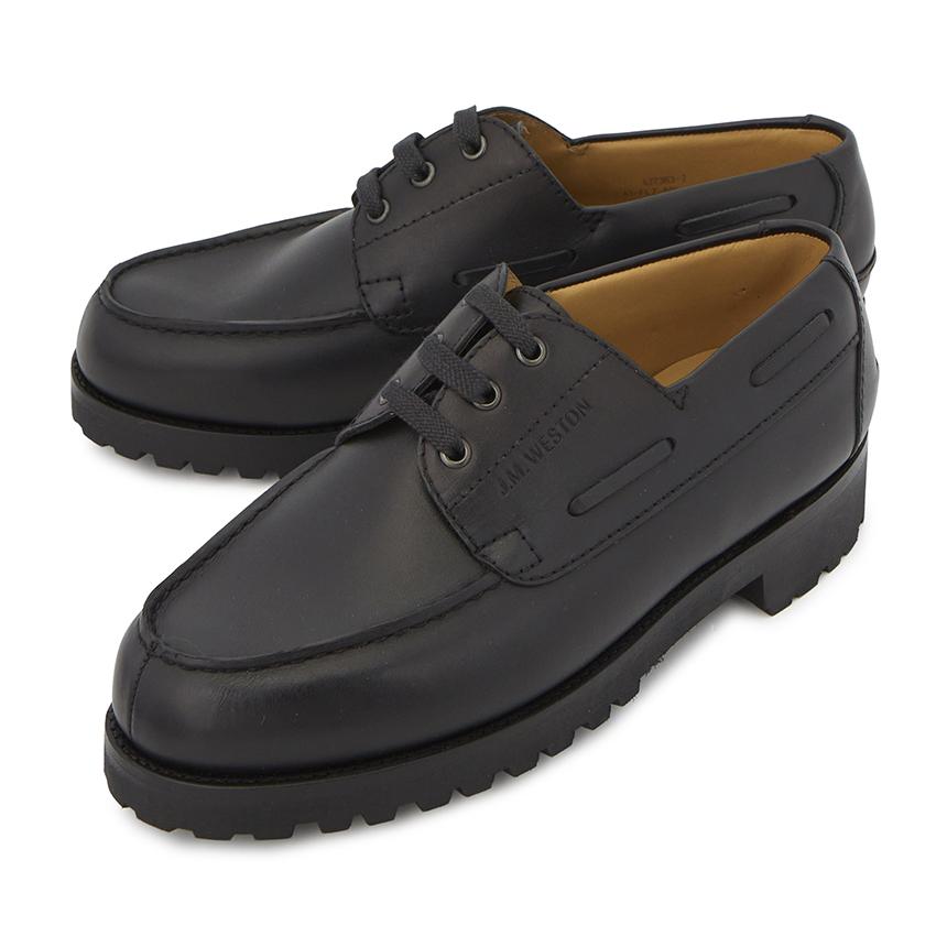J.M. WESTON 690 Men’s Derby Shoes Width E 1141FLZ6901D E BLACK