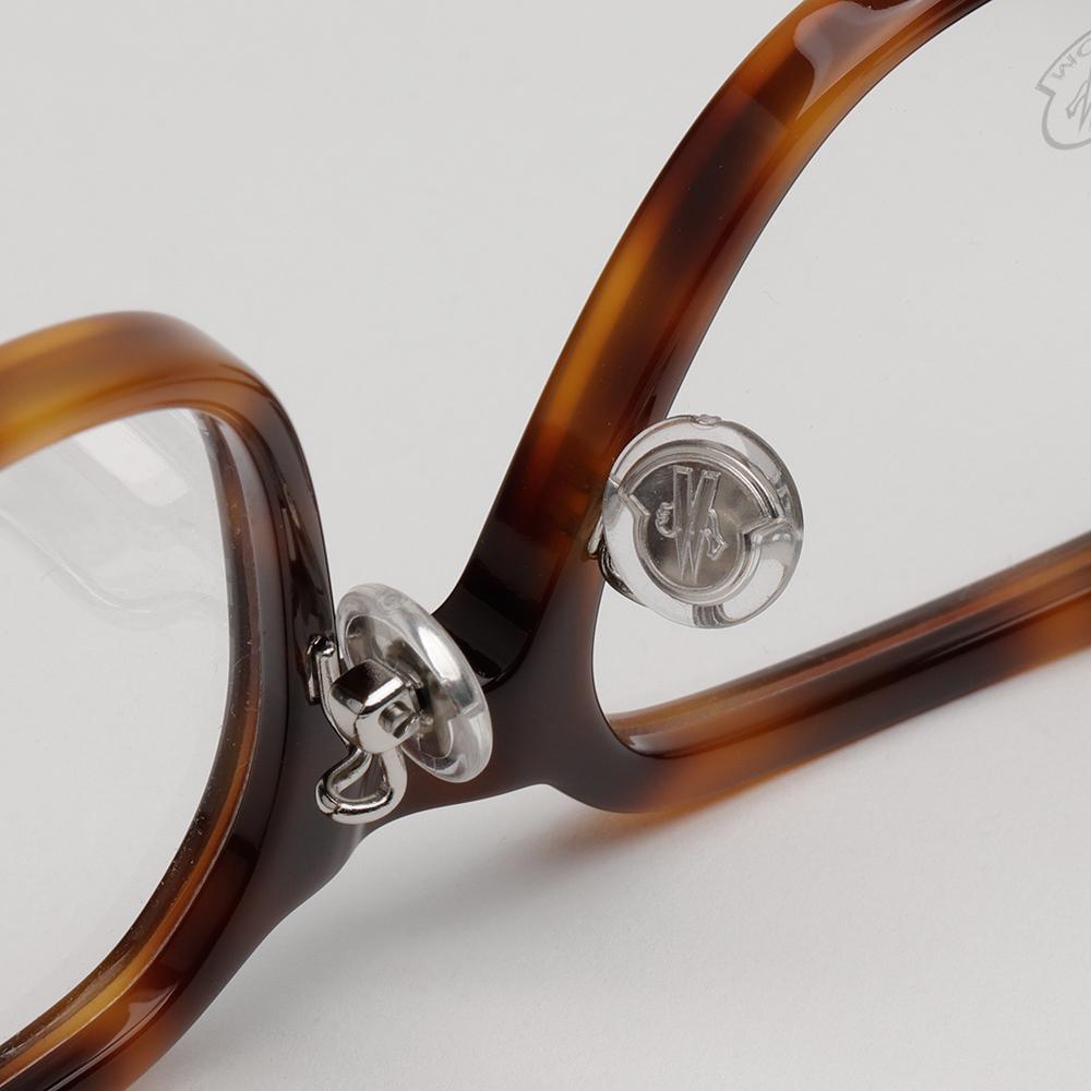 Moncler Tortoise Square Acetate Eyeglass Frames Asian Fit ML5191D 052