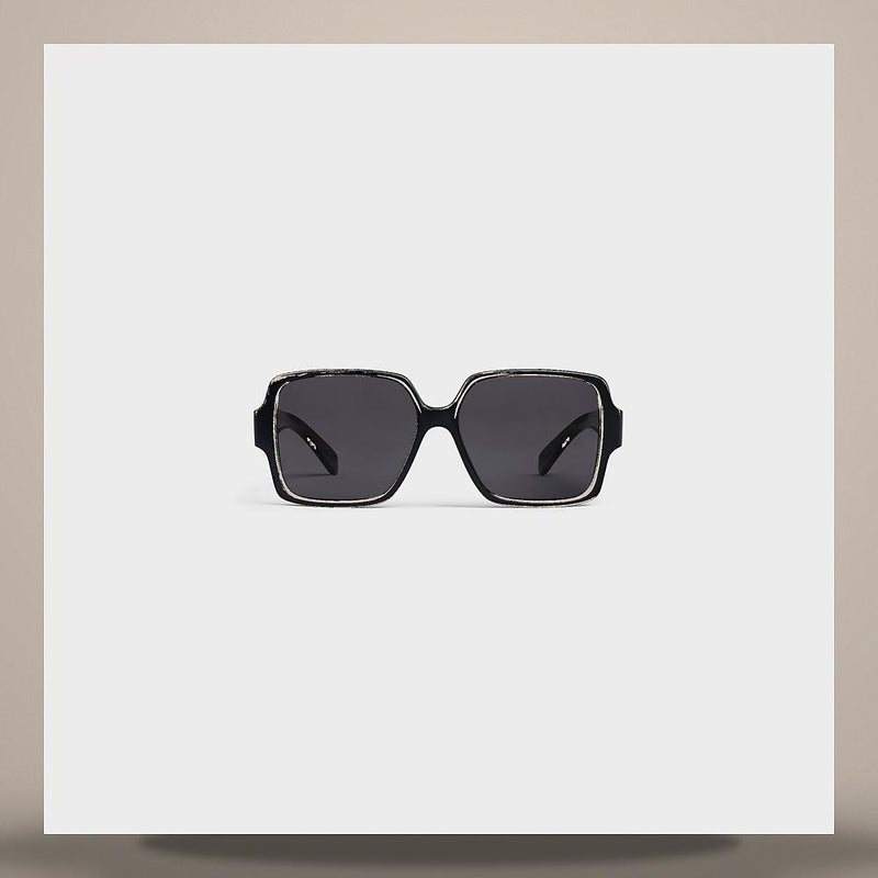 CELINE Triomphe 16 Acetate Black Sunglasses 4S316CPLB 38NO