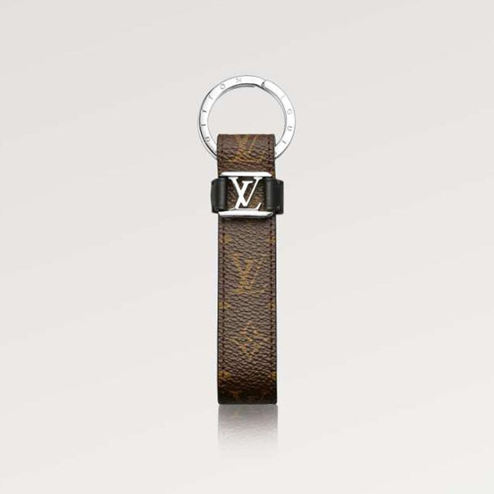 Louis Vuitton Monogram Damier Key Holder Keyring Bag Charm Silver