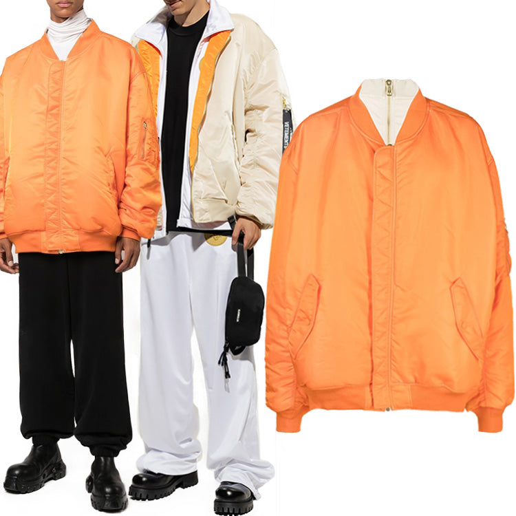 Vetements x Alpha Industries Reversible Double Zip Bomber Jacket UA53JA850C