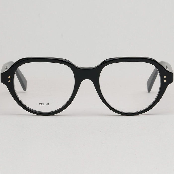 CELINE Black Acetate Round Eyeglass Frames Unisex CL50145I 001