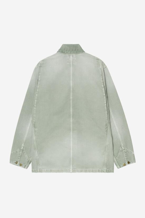 CARHARTT WIP Shady Green Destroy Wash Denim Jacket for Men