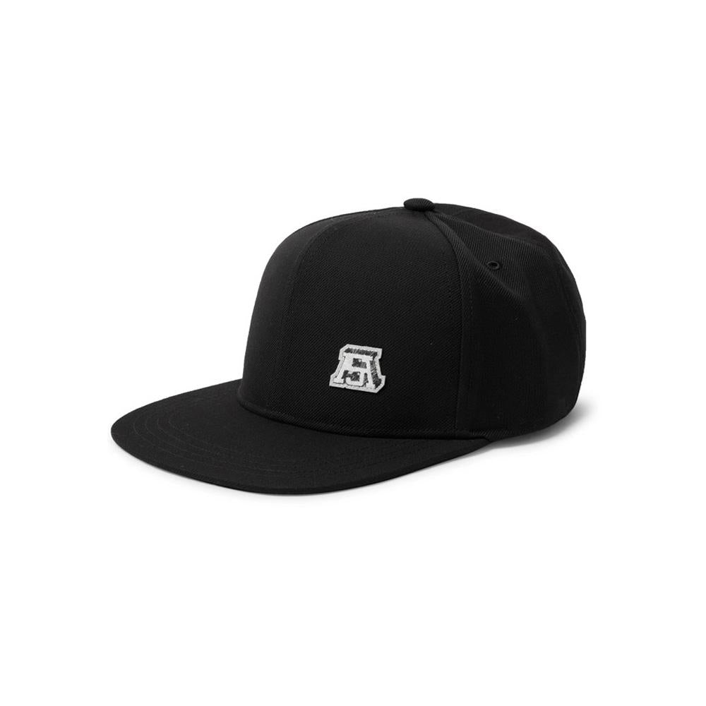 Acne Studios Logo Patch Black Cotton Baseball Cap
