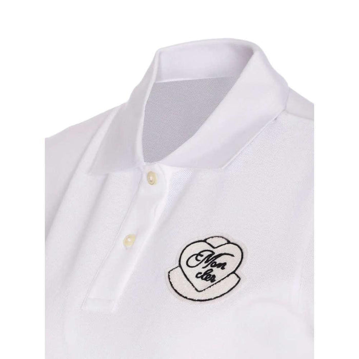 Moncler Logo Patch White Women’s Polo T-Shirt