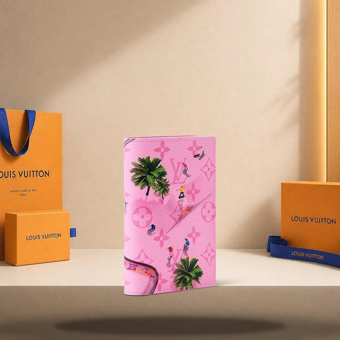 Louis Vuitton Pink Skateboard Passport Cover Wallet M27229