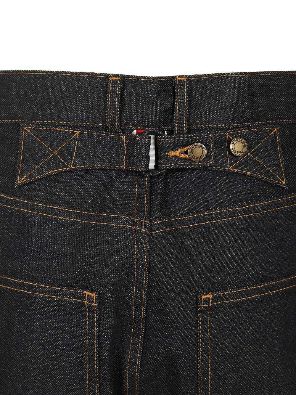 THOM BROWNE Indigo Cotton Denim Jeans