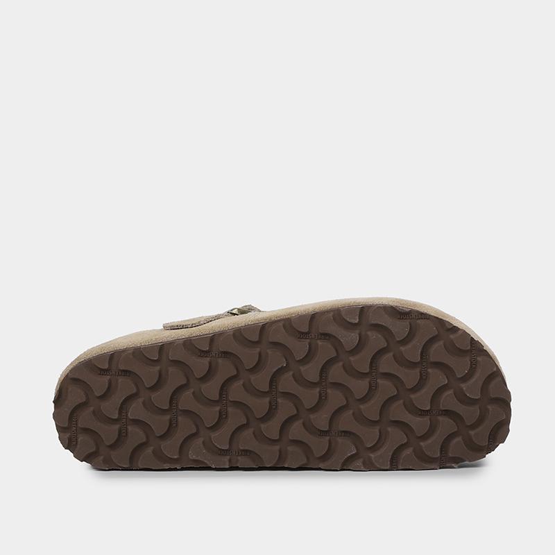 Birkenstock London Shearling Fur Shoes Taupe Sandals 1028470