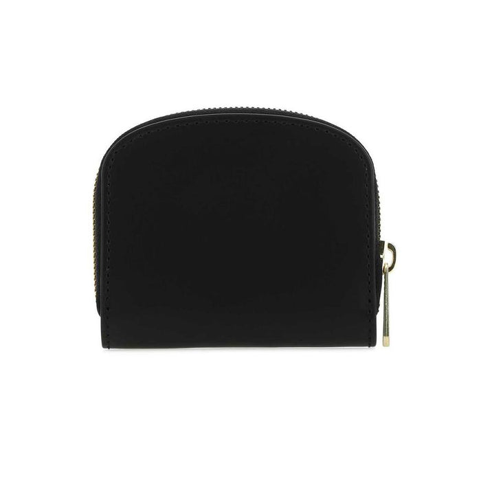 A.P.C. Demi-Lune Half Moon Coin Card Wallet Black