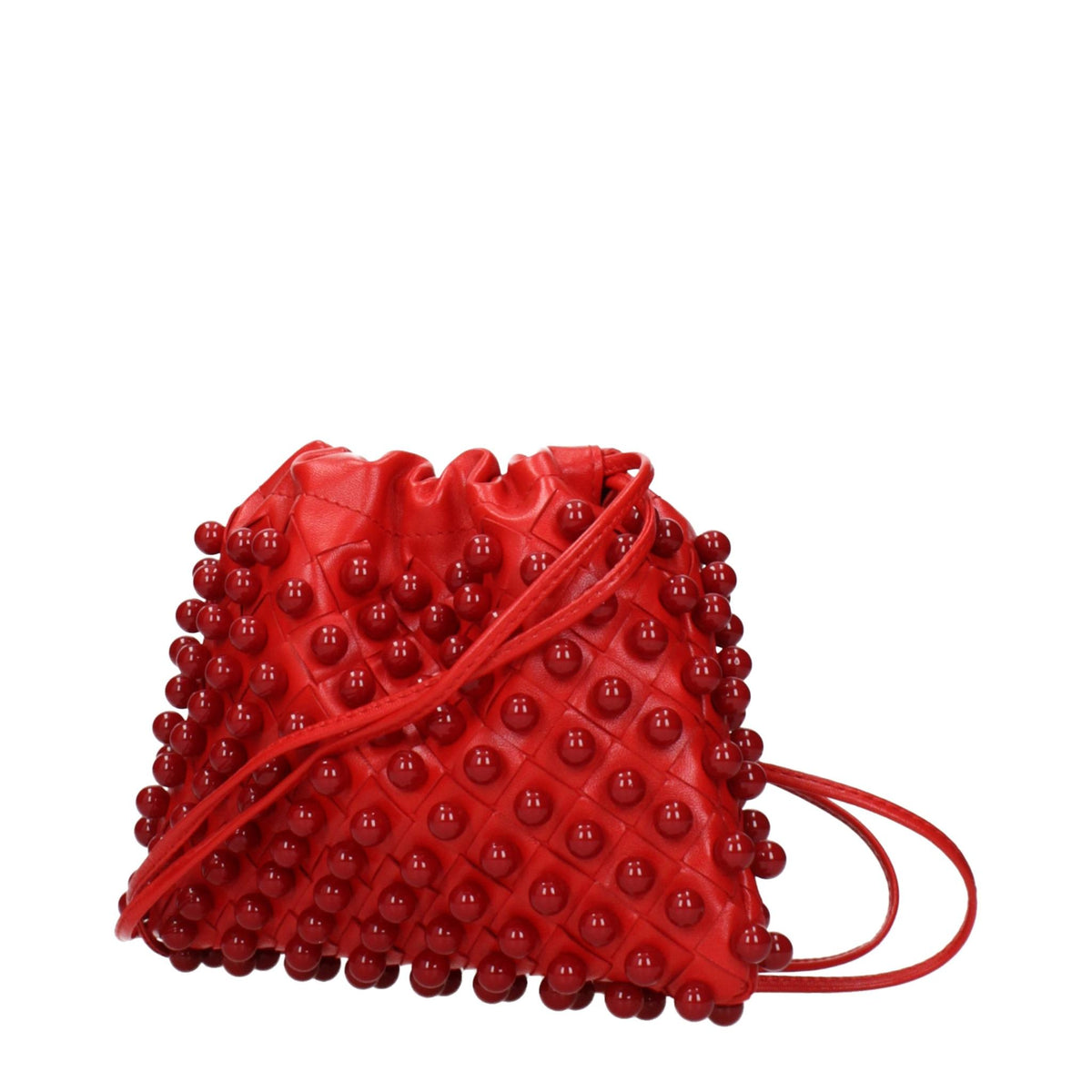 Bottega Veneta Leather Clutch Bag Beige