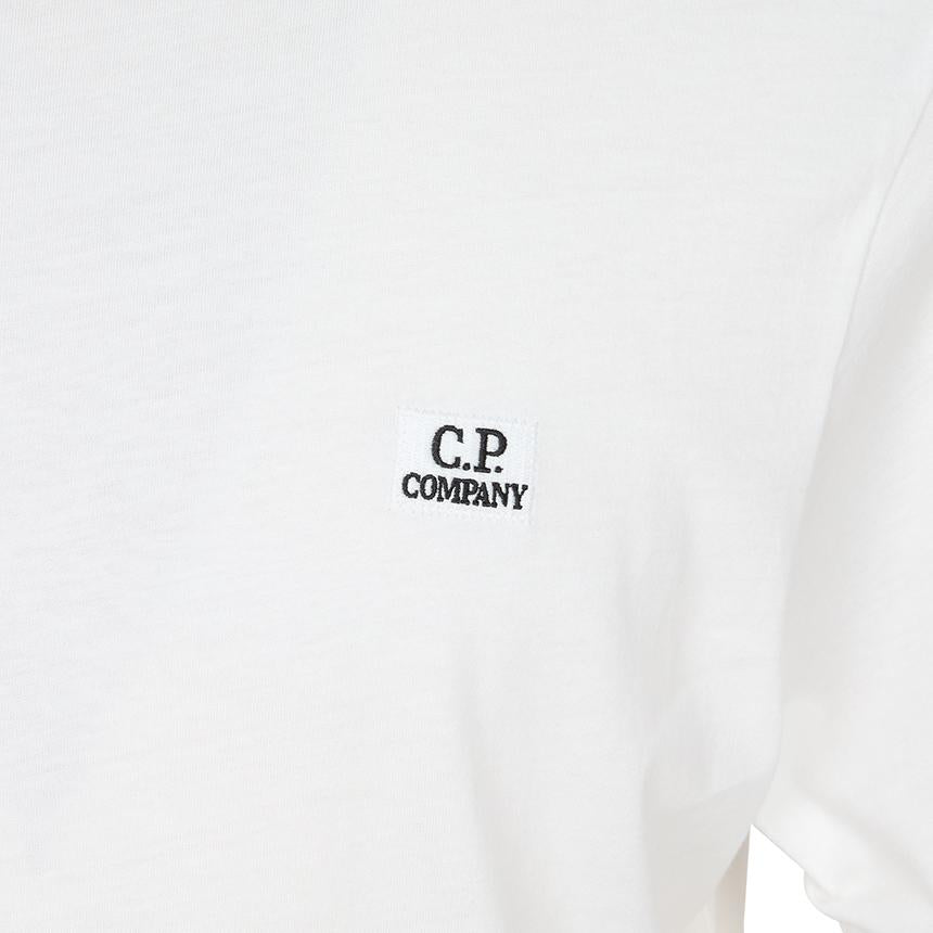 CP Company Men’s Short Sleeve T-Shirt White Cotton