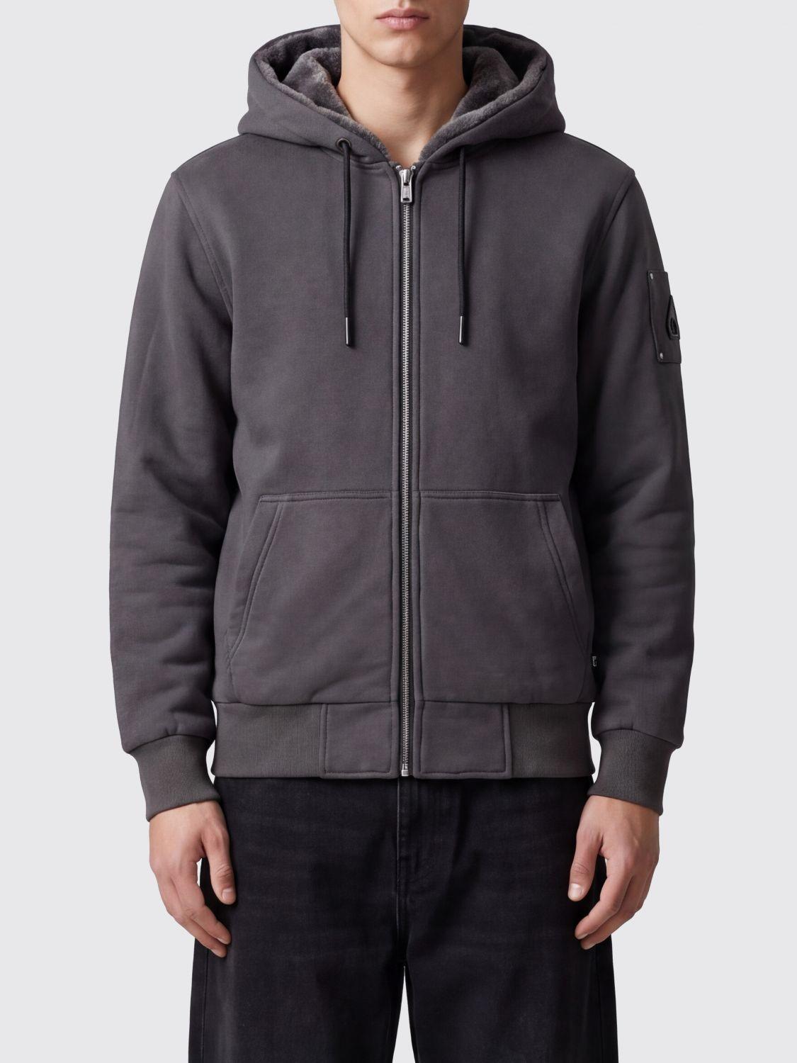 Moose Knuckles Black Zip-Up Bomber Jacket for Men
