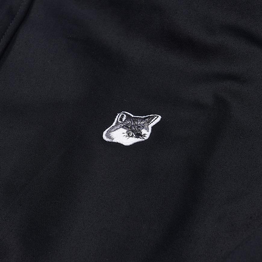 Maison Kitsune Satin Bomber Jacket Black Women