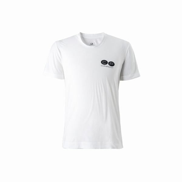 CP Company 15th Anniversary Logo Print White T-Shirt
