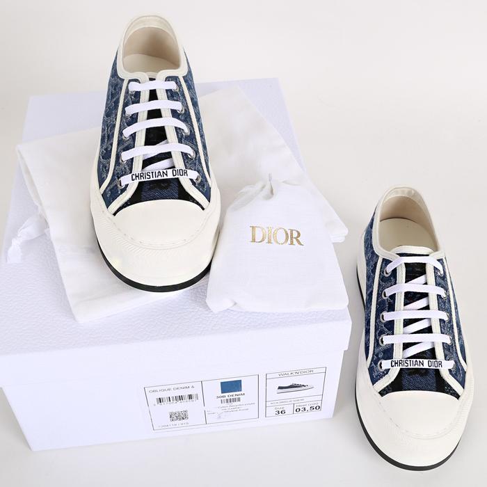 DIOR Platform Low-Top Sneakers KCK386DJE 30B DENIM