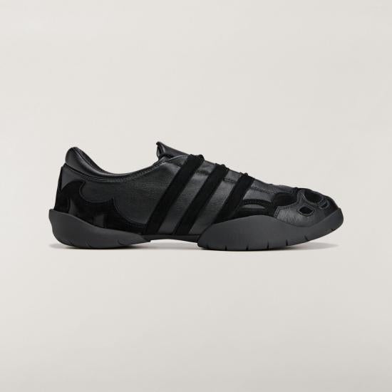 Y-3 White Black Leather Low-Top Sneakers YY3U261PSSN058BK BLACK DOM