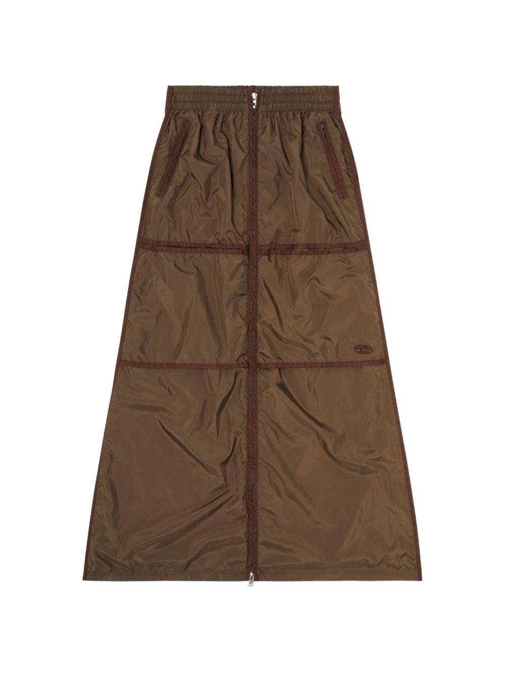 DIESEL Long Skirt Black Denim Maxi Skirt