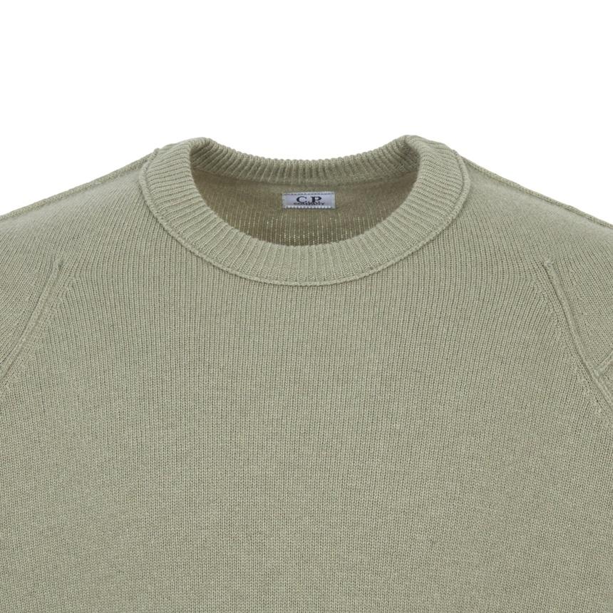 CP Company Men’s Round Neck Knit Sweater Green
