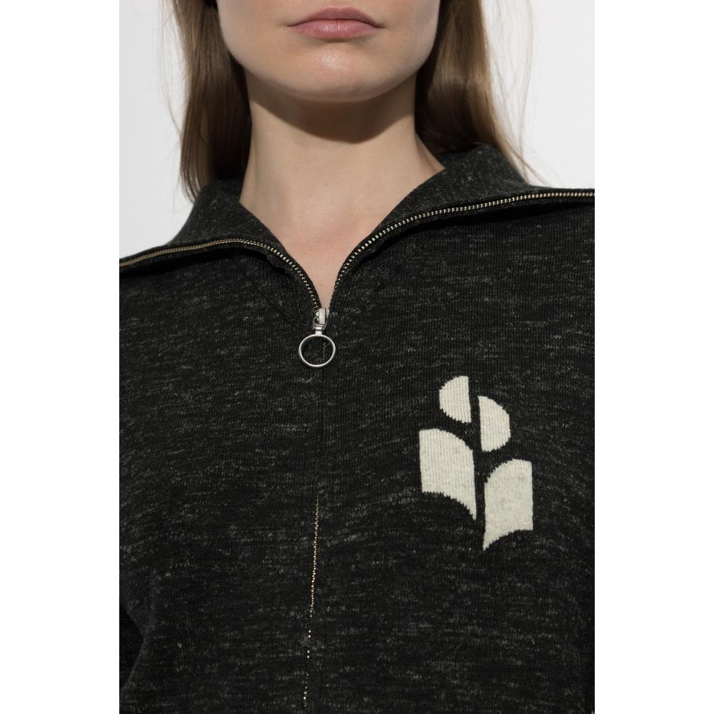 Isabel Marant Koxy Women’s Zip-Up Cardigan Black Knit