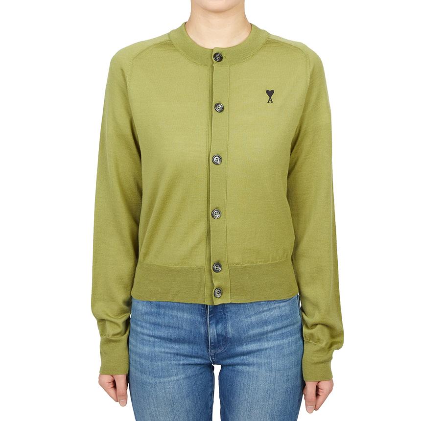 AMI Women’s Knit Cardigan FKC386 KN0039 A091