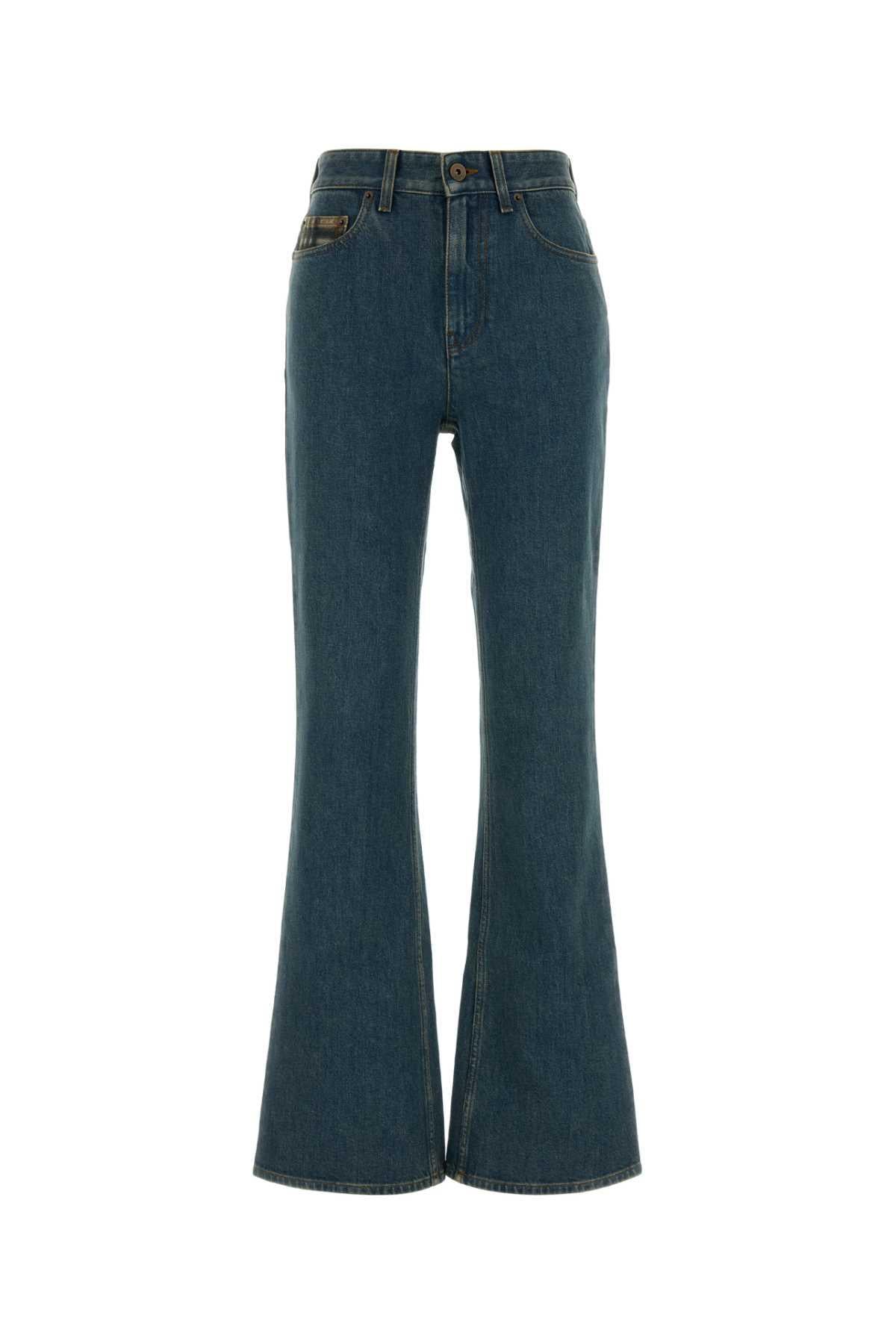BURBERRY Mid-Rise Slim Fit Black Denim Jeans Women